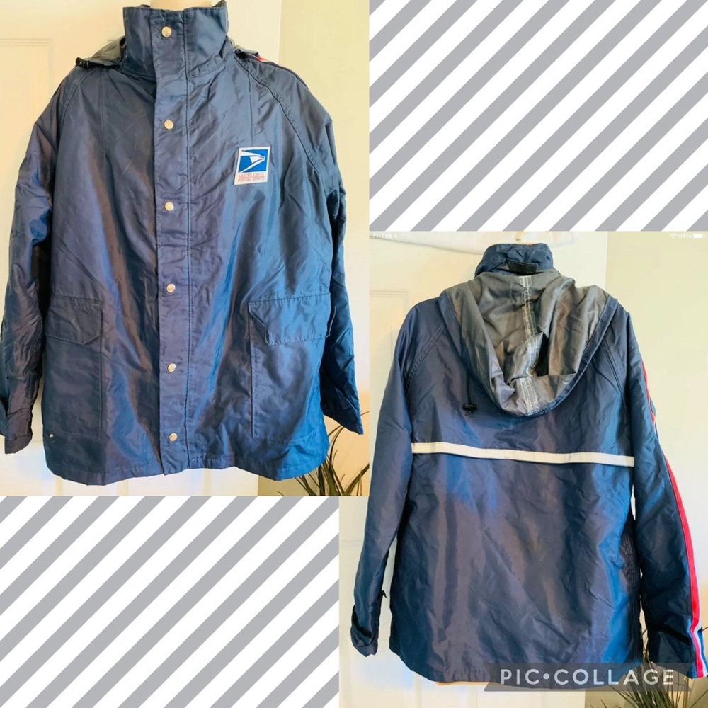 VINTAGE US United States POST OFFICE USPS RAIN JACKET Sz 2XL, XXL